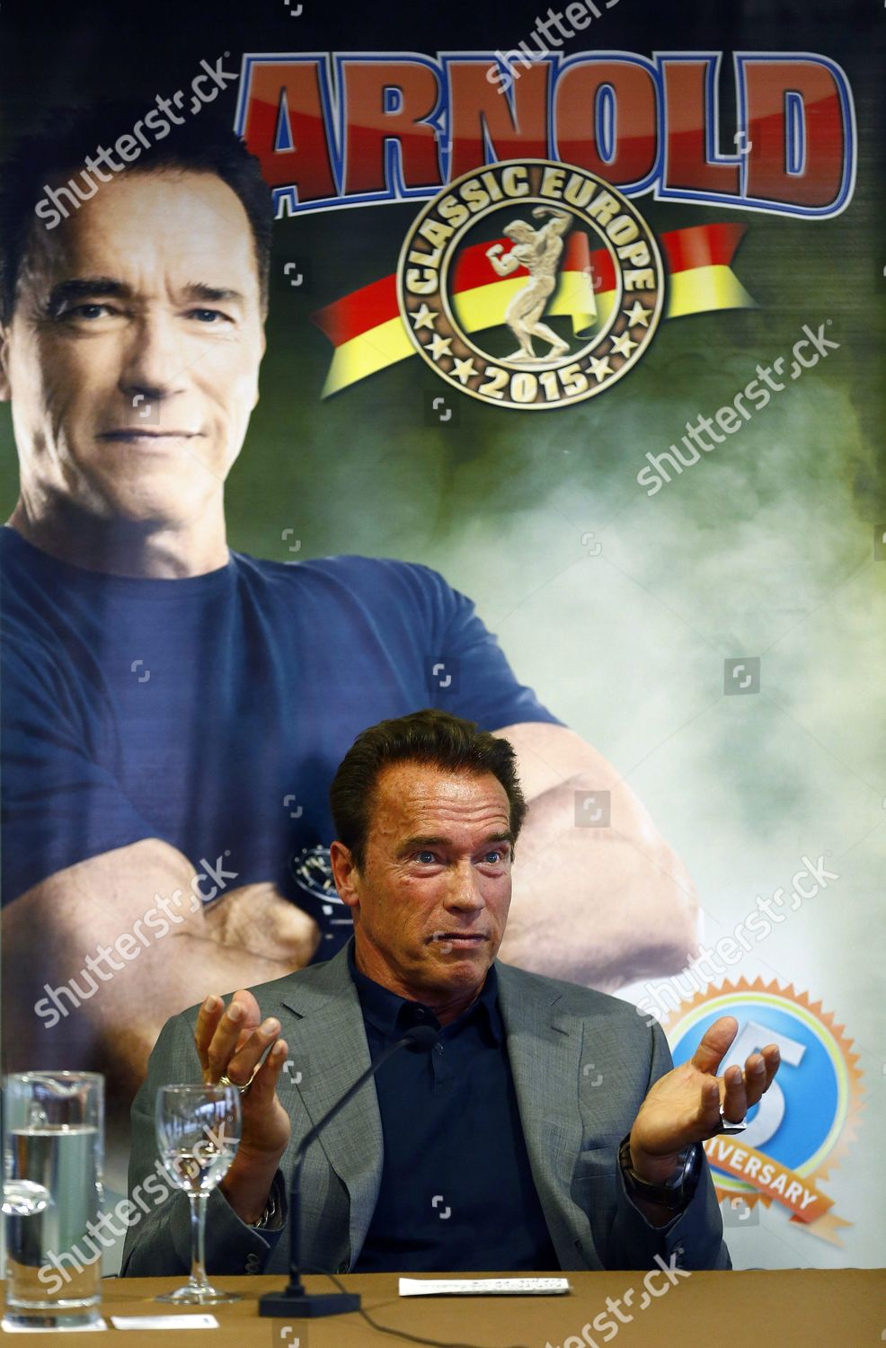 Former California Governor Actor Arnold Schwarzenegger Editorial Stock