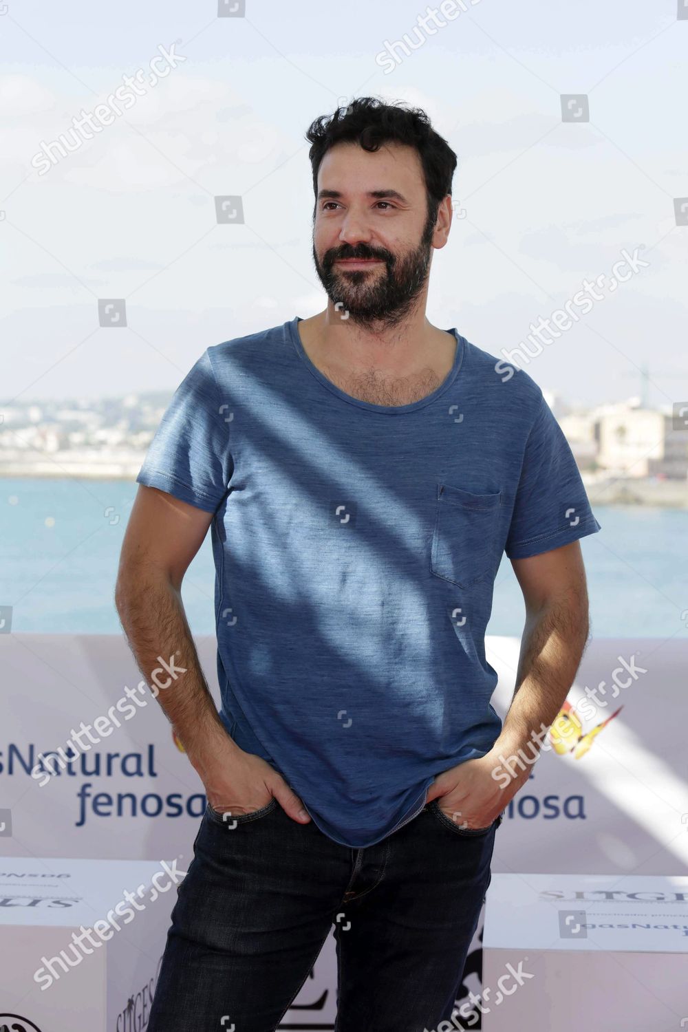 Spanish Actor Miquel Fernandez Poses Photographers Editorial Stock