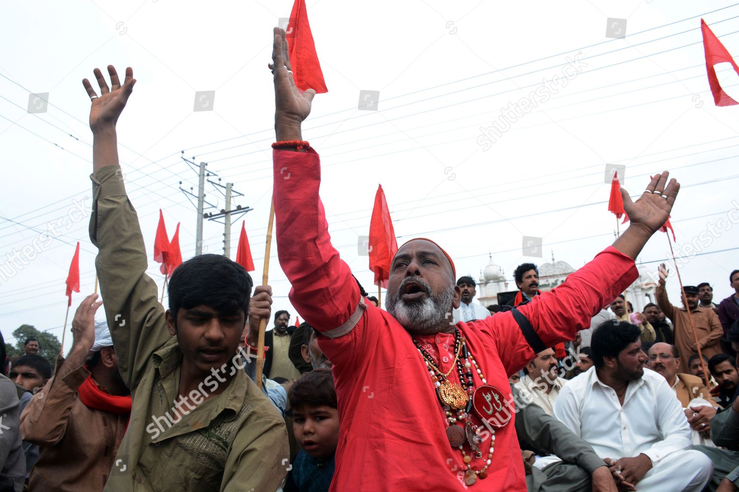 Pakistani Shout Slogans During Protest Held Editorial Stock Photo ...