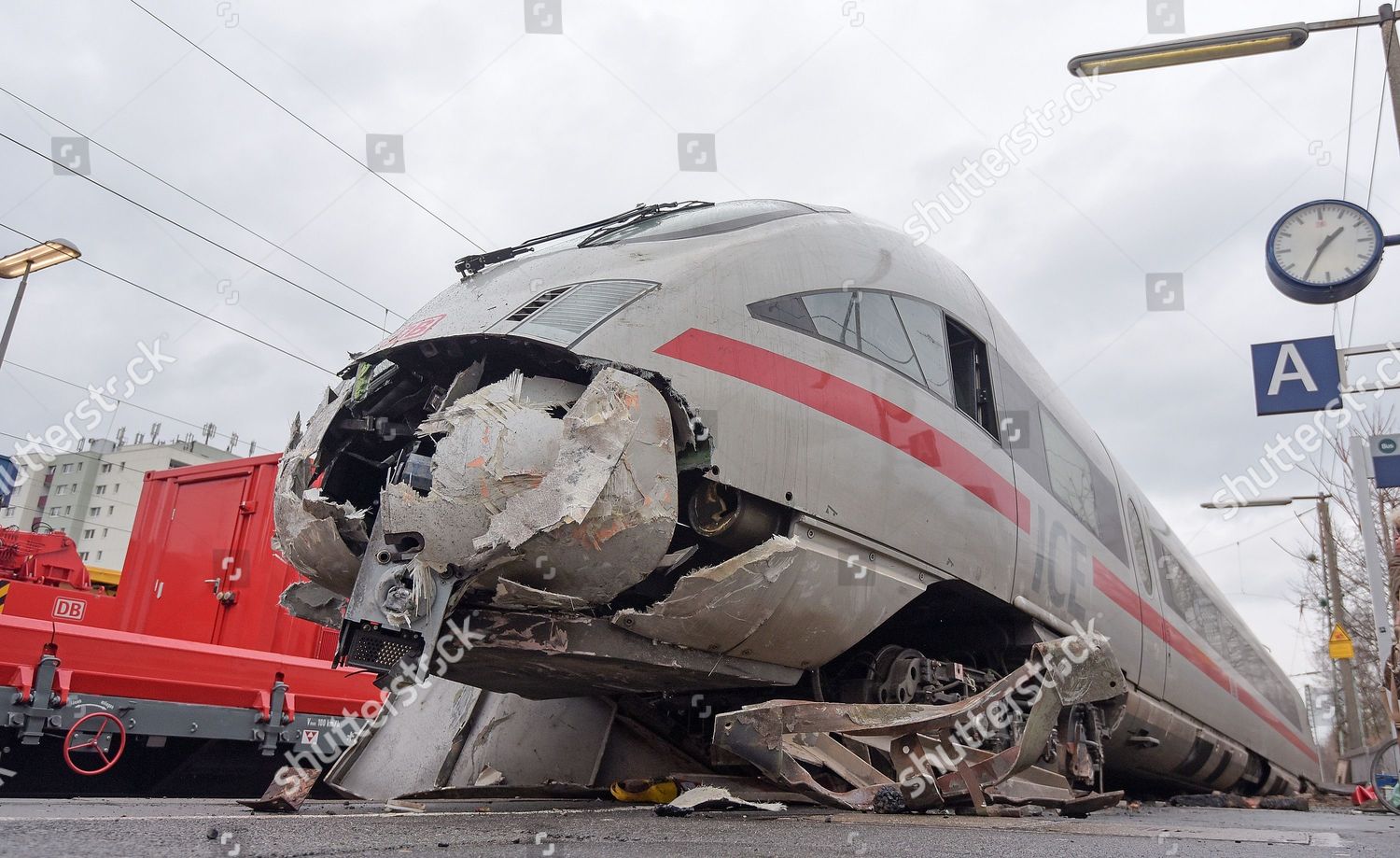 View Damaged Intercity Express Ice Train Editorial Stock Photo Stock
