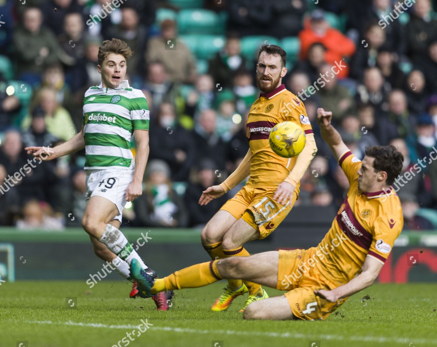 James Forrest Celtic Chips Ball Over Editorial Stock Photo - Stock ...