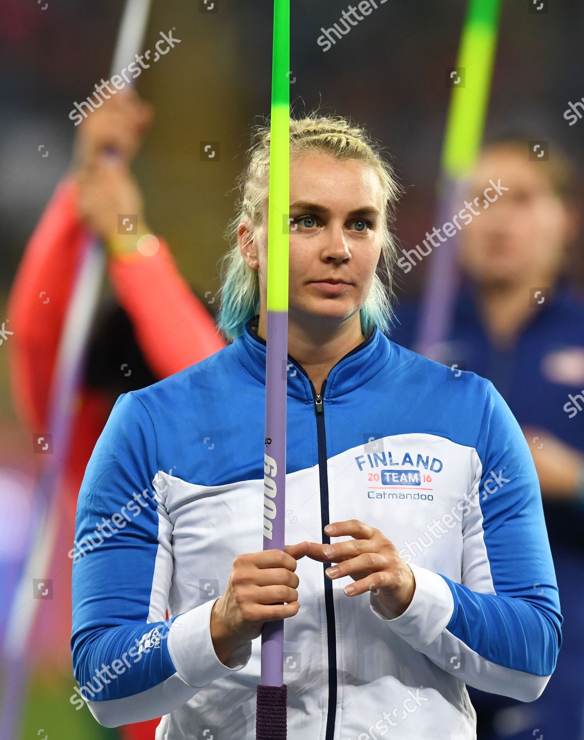 Sanni Utriainen Finland Prepares Womens Javelin Editorial Stock Photo