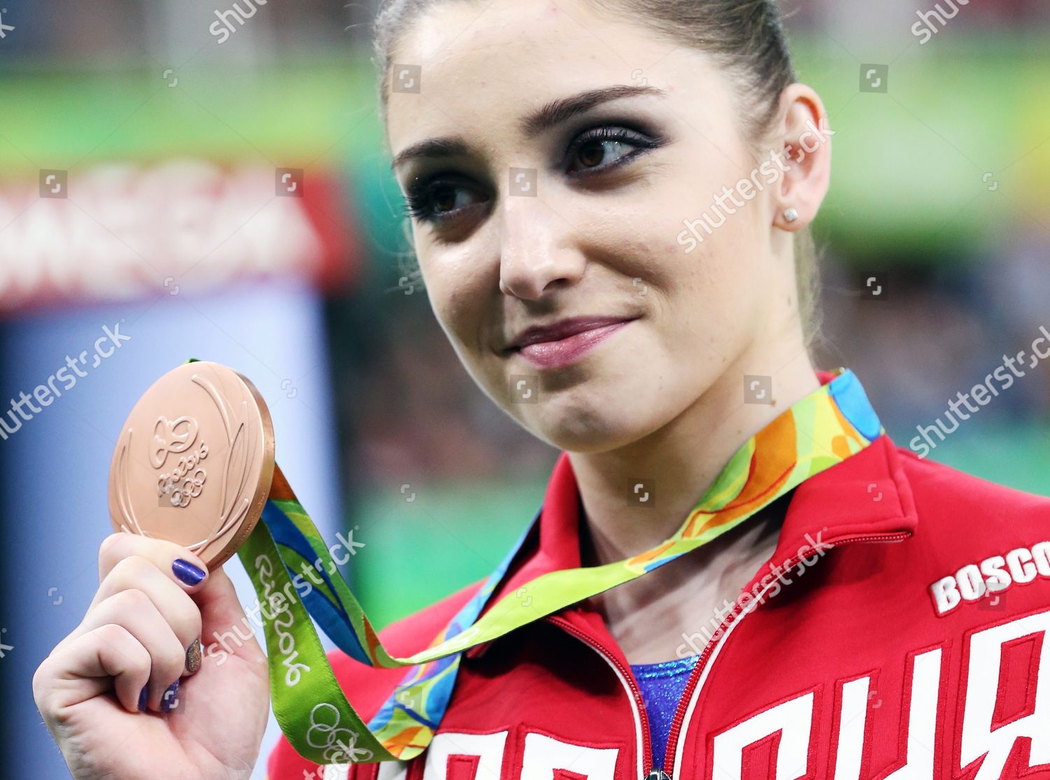 Bronze Winner Aliya Mustafina Russia Poses Editorial Stock Photo ...