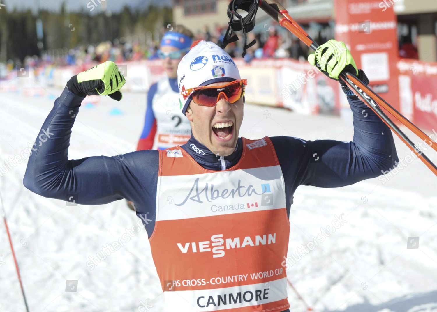 Federico Pellegrino Italy Celebrates His Win Editorial Stock Photo