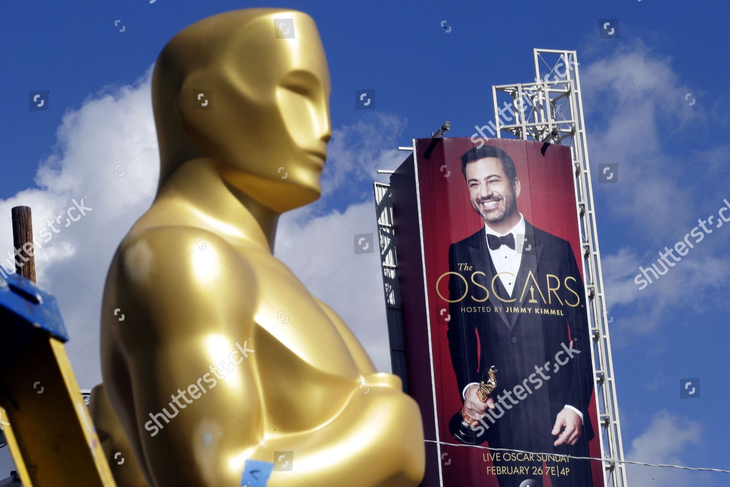 Poster Showing Oscar Host Jimmy Kimmel Editorial Stock Photo Stock