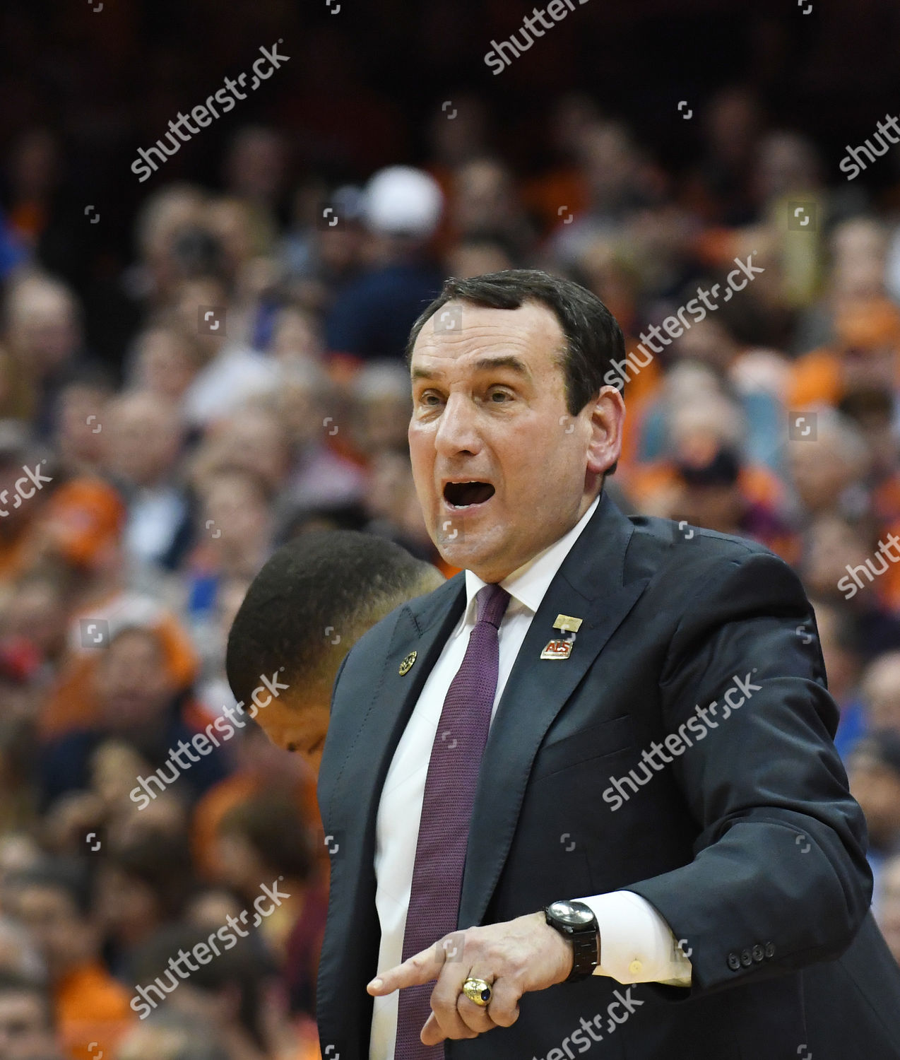 Duke Head Coach Mike Krzyzewski During Editorial Stock Photo Stock