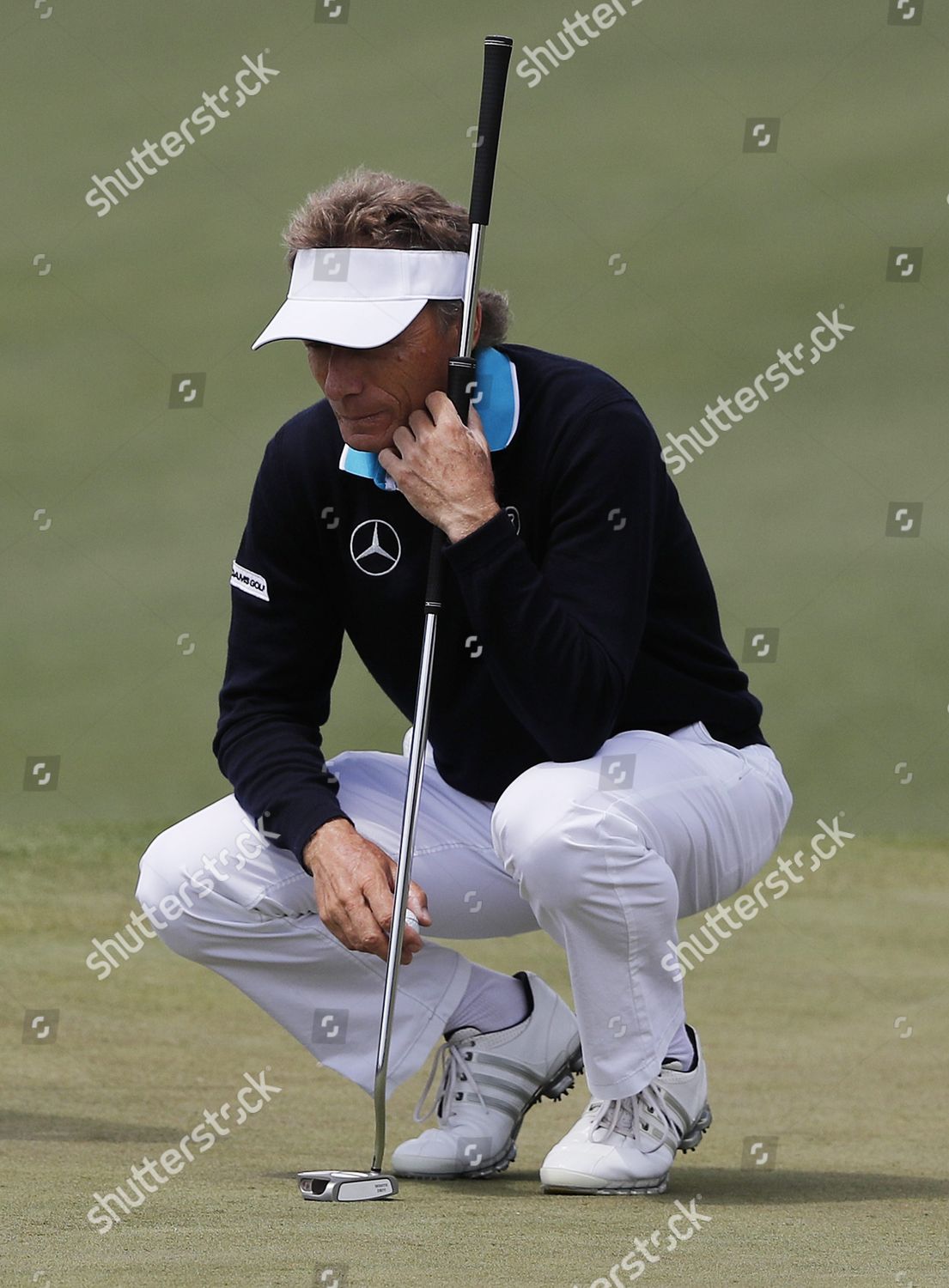 Bernhard Langer Germany Lines His Putt Editorial Stock Photo - Stock ...