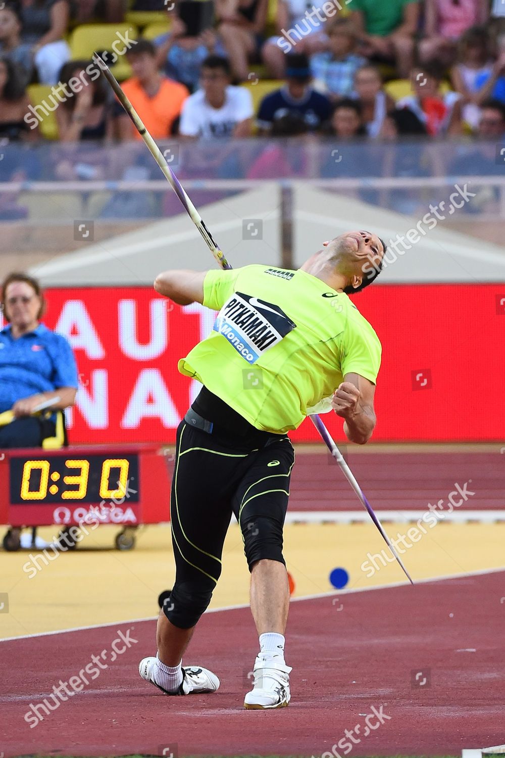 Tero Pitkamaki Finland Competes Javelin Throw Editorial Stock Photo Stock Image Shutterstock