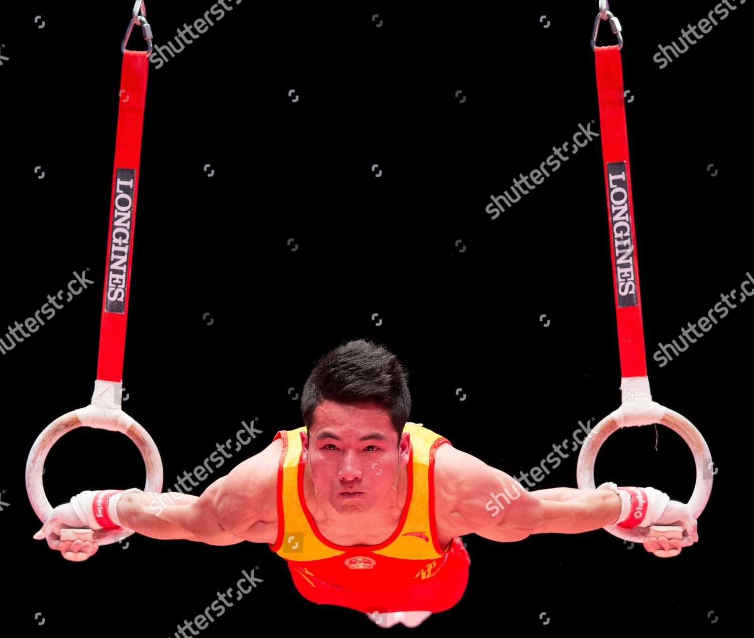 Deng Shudi China Performs On Rings Editorial Stock Photo Stock Image