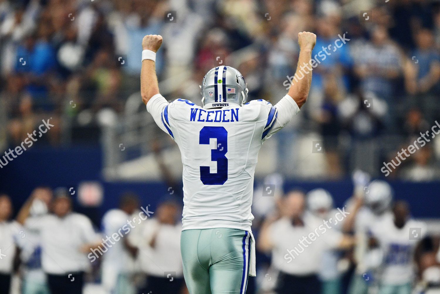 Dallas Cowboys Backup Quarterback Brandon Weeden Editorial Stock Photo