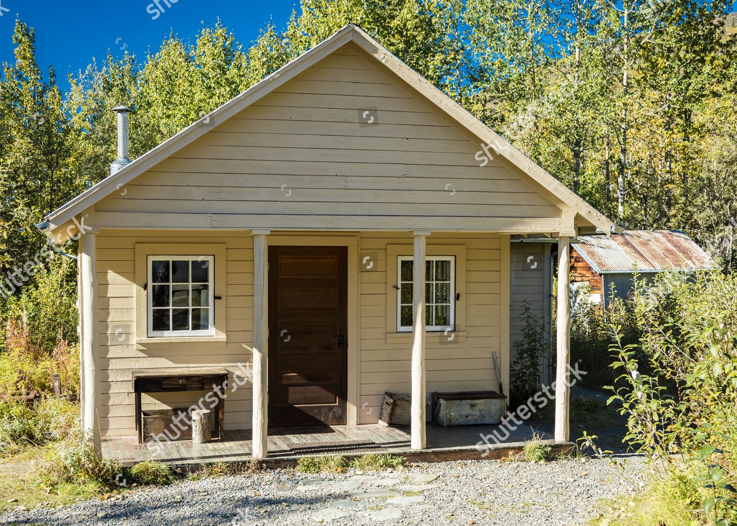 August 29 2016 Fannie Quigleys Historic Cabin Editorial Stock