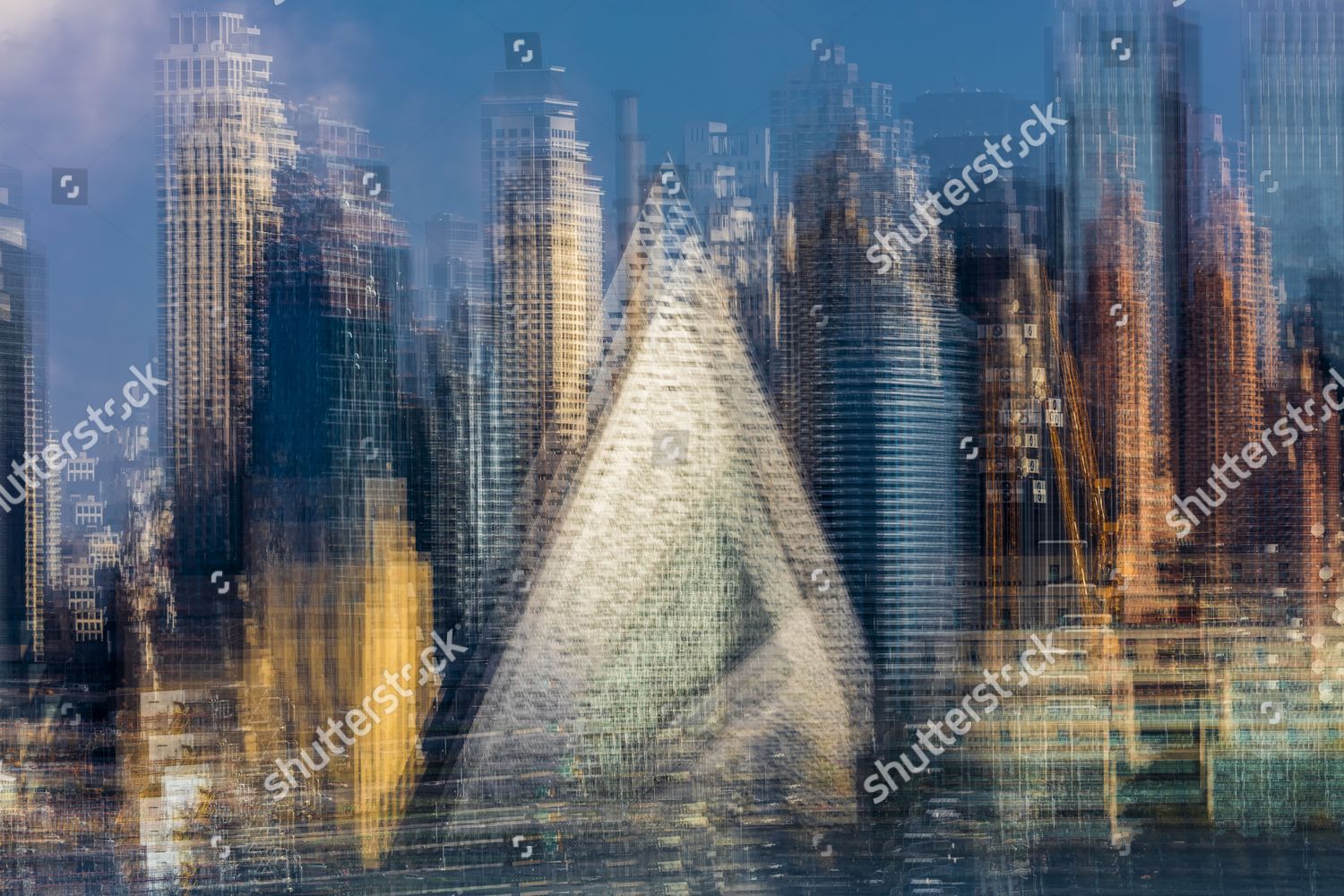 Impressionist View Midtown Skyline Manhattan New York Editorial Stock Photo Stock Image Shutterstock