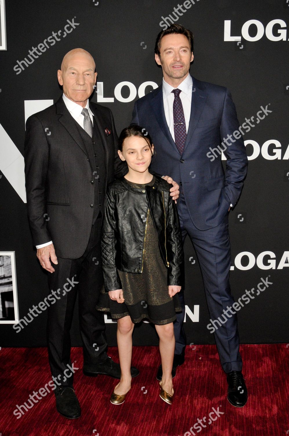 Sir Patrick Stewart Dafne Keen Hugh Editorial Stock Photo - Stock Image ...