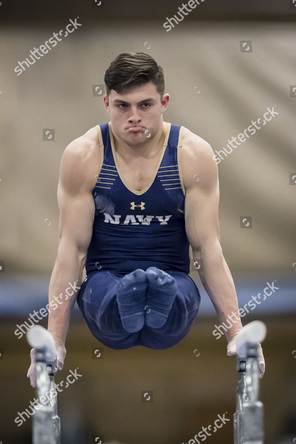 Navy Gymnastics Tanner West Performs On Editorial Stock Photo - Stock ...