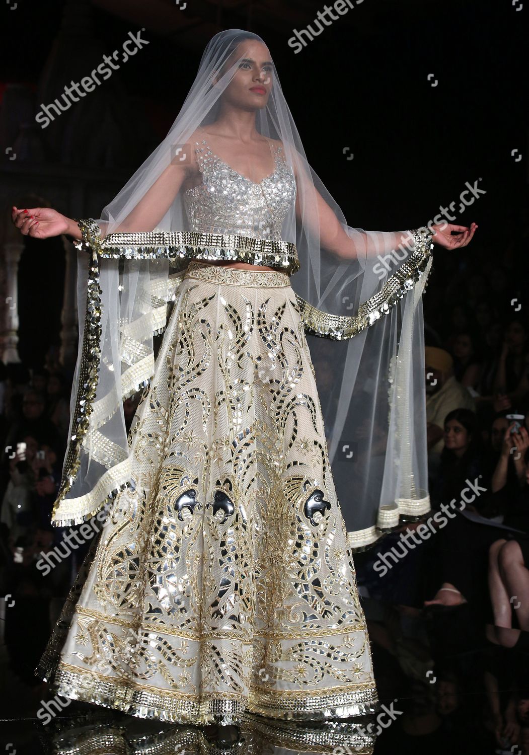 Model Presents Creation By Indian Designers Abu Editorial Stock Photo Stock Image Shutterstock