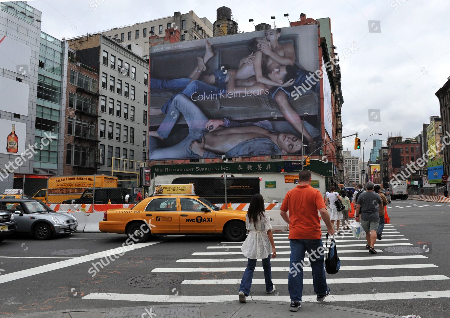 Pedestrians Walk By Calvin Klein Billboard Editorial Stock Photo - Stock  Image | Shutterstock