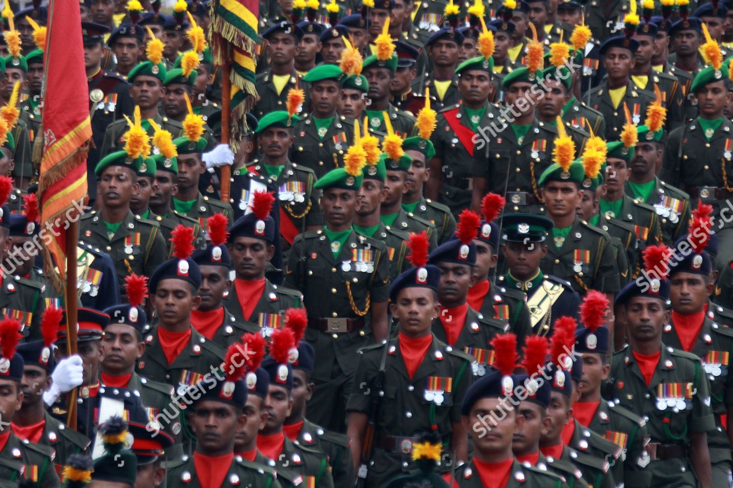 Sri Lankan Army Units On Parade Editorial Stock Photo - Stock Image ...