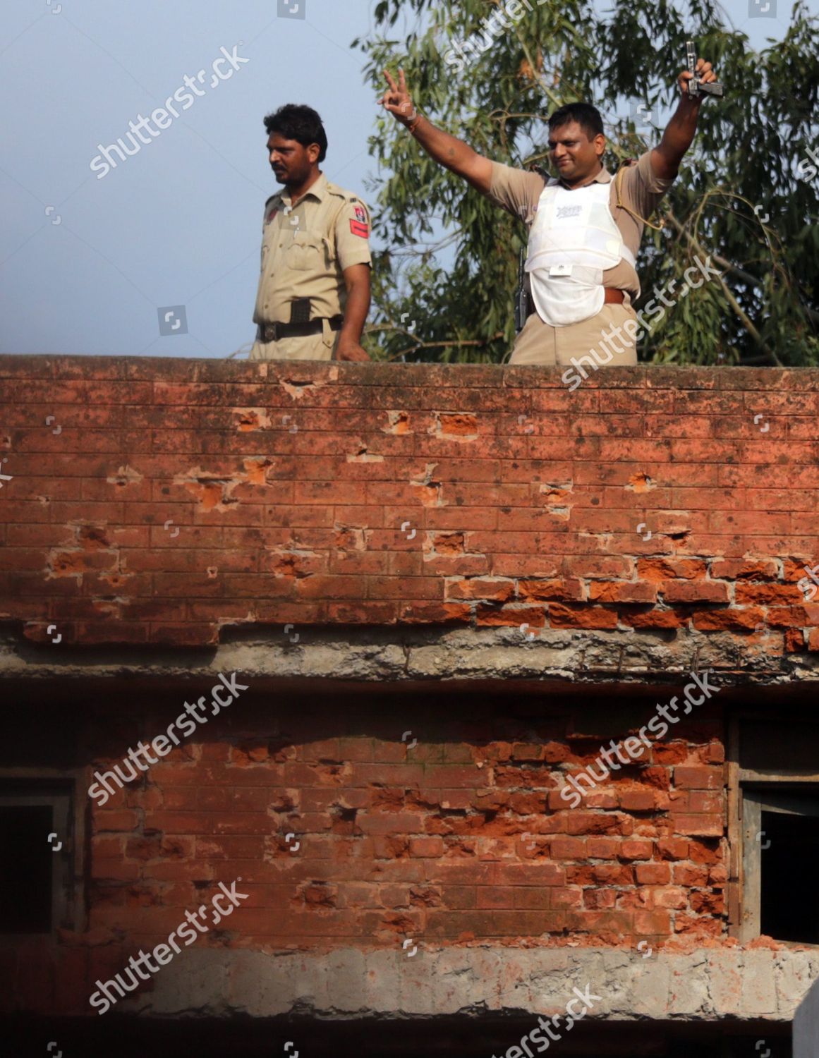 Punjab Police Personal Signals Voctory Sign Editorial Stock Photo ...