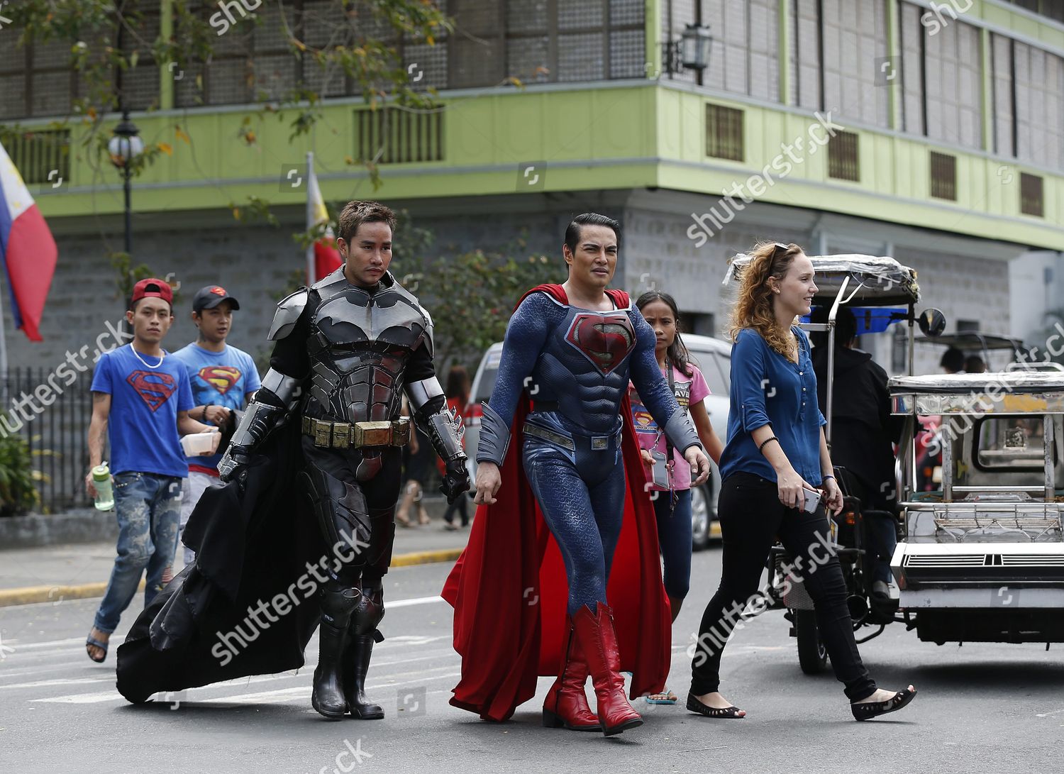 Filipino Herbert Chavez 2r Wearing Superman Editorial Stock Photo ...