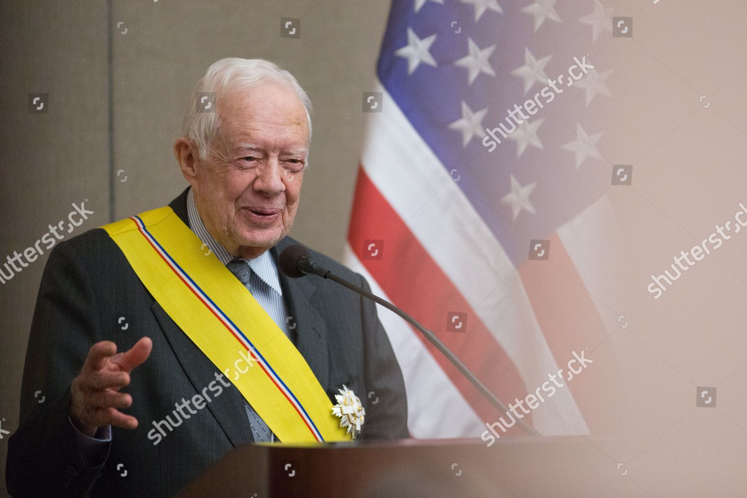 Former Us President Jimmy Carter Speaks Editorial Stock Photo Stock