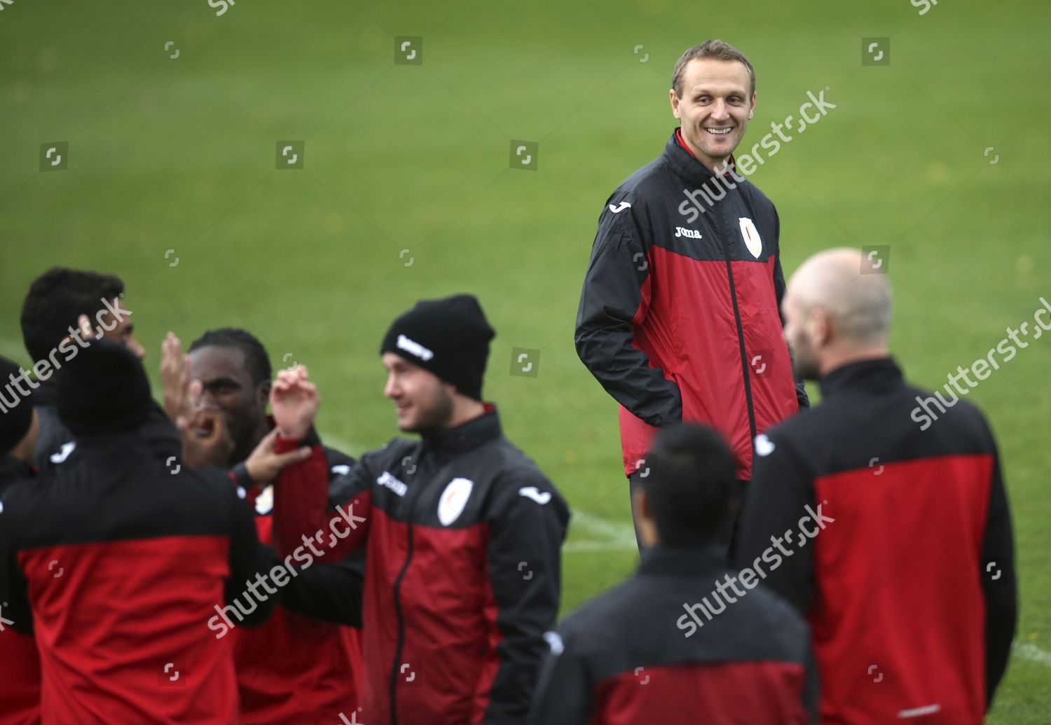 Standard Liege Coach Ivan Vukomanovic Facing Editorial Stock Photo