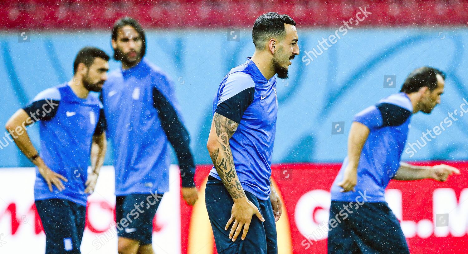 Greek National Soccer Team Players Attend Editorial Stock Photo - Stock ...