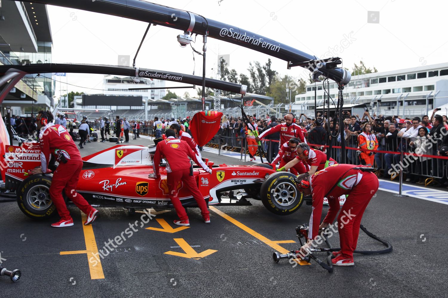 Ferrari Team Members Finnish Driver Kimi Editorial Stock Photo Stock