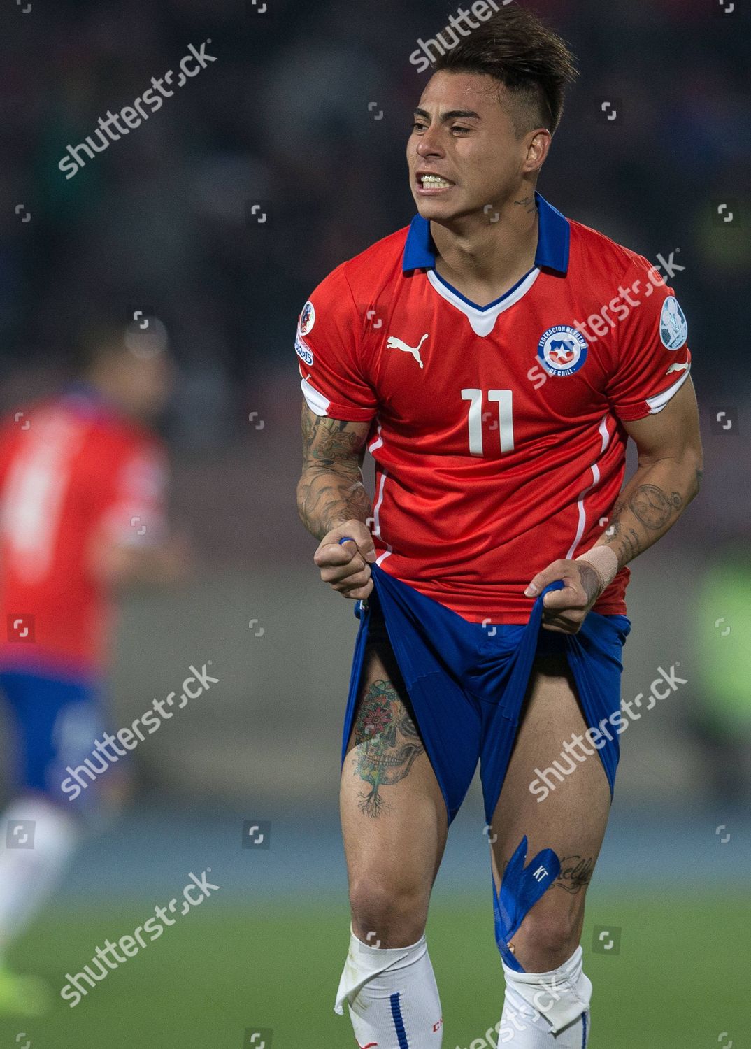 Chiles Eduardo Vargas Shows His Frustration Editorial Stock Photo ...