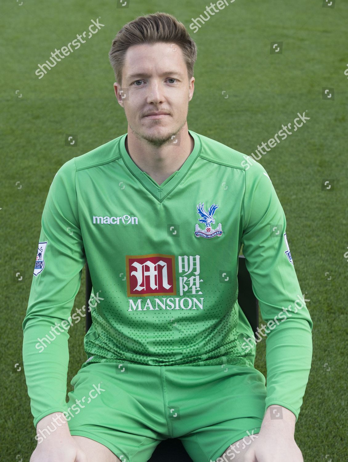 Goalkeeper Wayne Hennessey Crystal Palace Poses Editorial Stock Photo