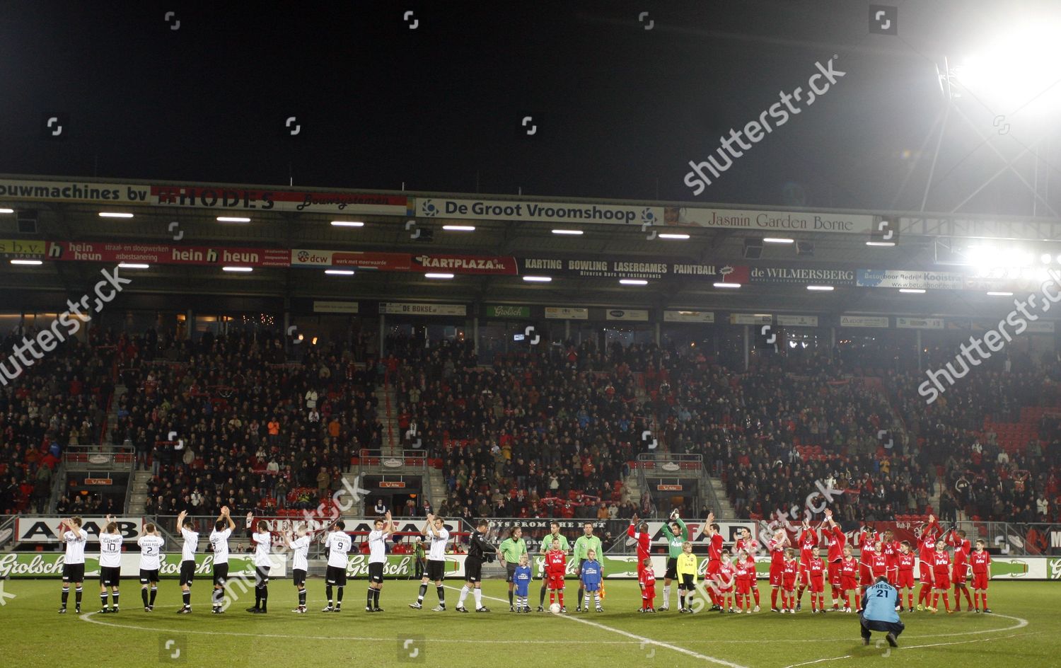 Fc Twente Fc Volendam Players Line Editorial Stock Photo - Stock Image ...