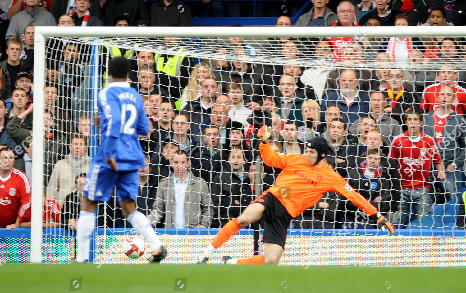 Chelsea Goalkeeper Petr Cech Beaten By Editorial Stock Photo - Stock ...