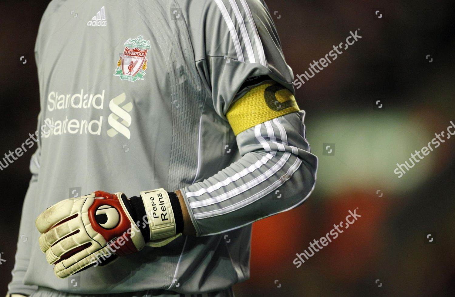 Liverpool Goalkeeper Pepe Reina Wearing Editorial Photo - Stock Image