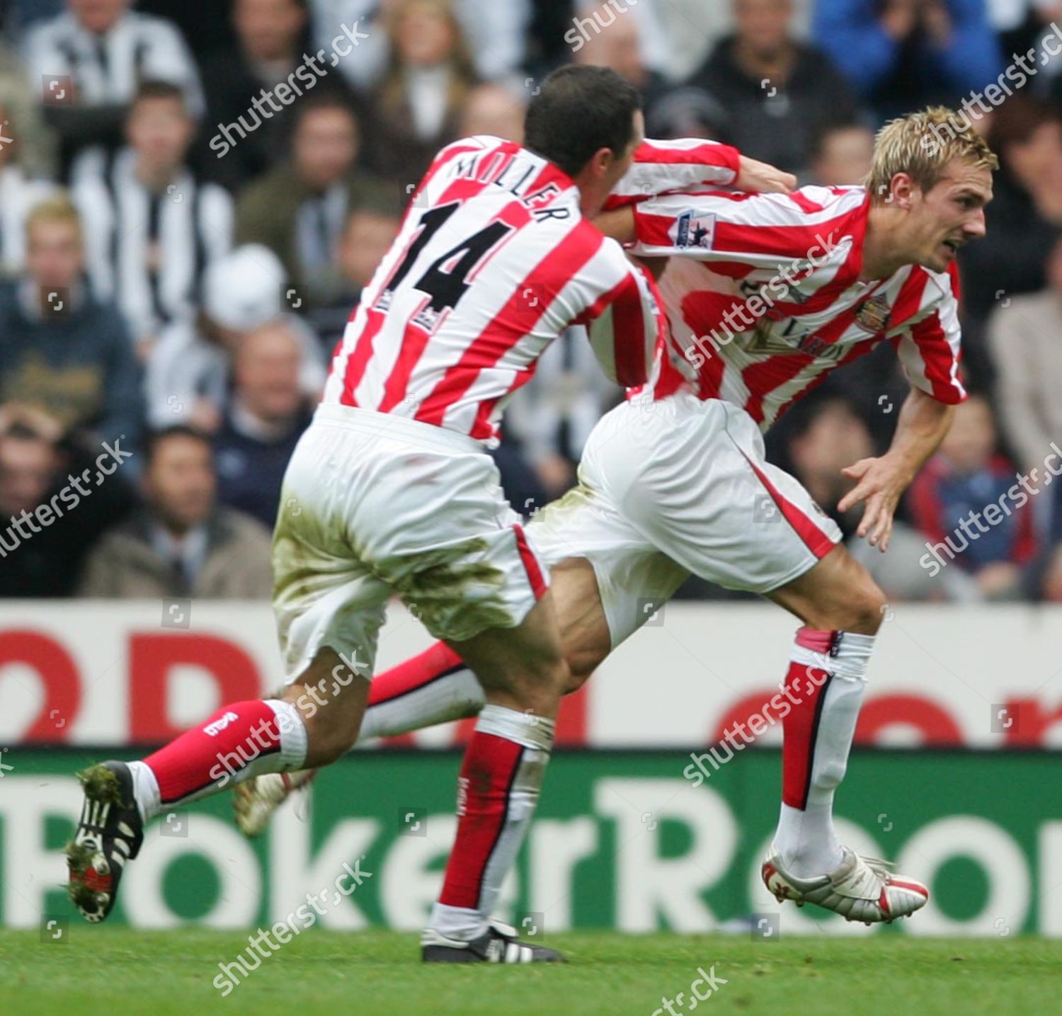 Liam Lawrence Sunderland Celebrates After Making Editorial Stock Photo