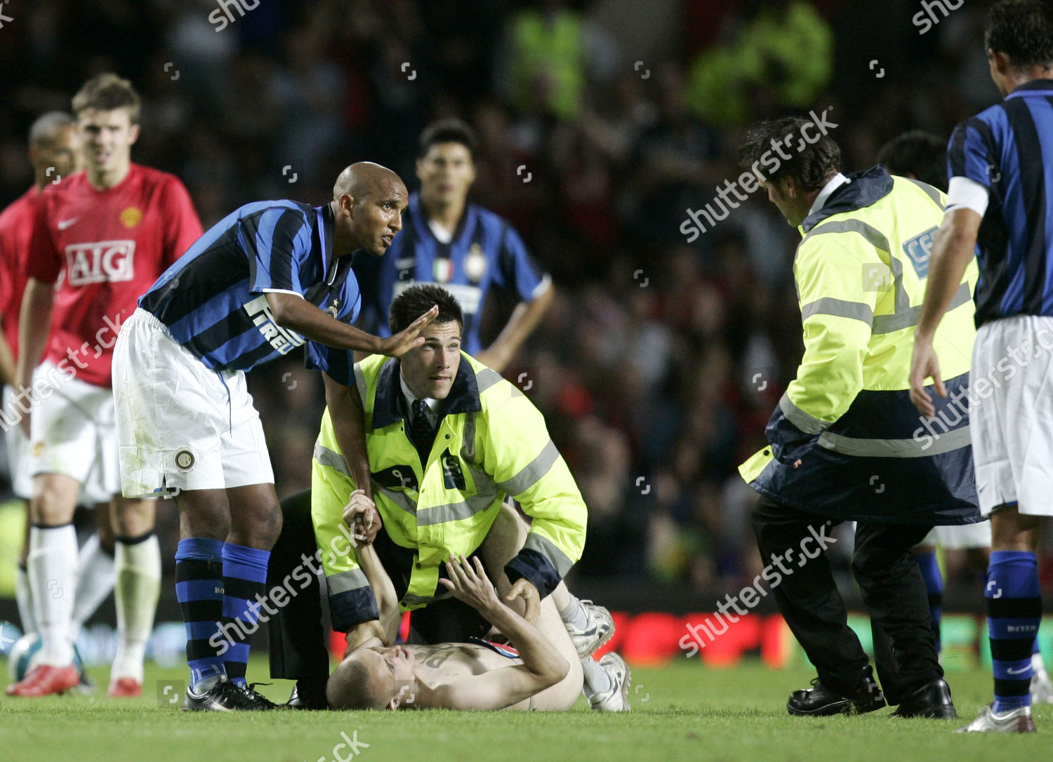 Olivier Dacourt Inter Milan Appeals Calm Stewards Editorial Stock Photo Stock Image Shutterstock