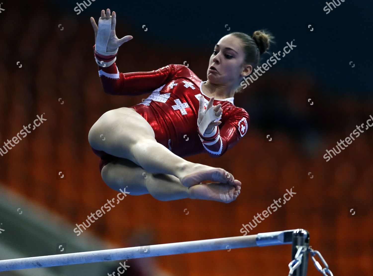 Laura Schutle Switzerland Competes On Uneven Editorial Stock Photo ...