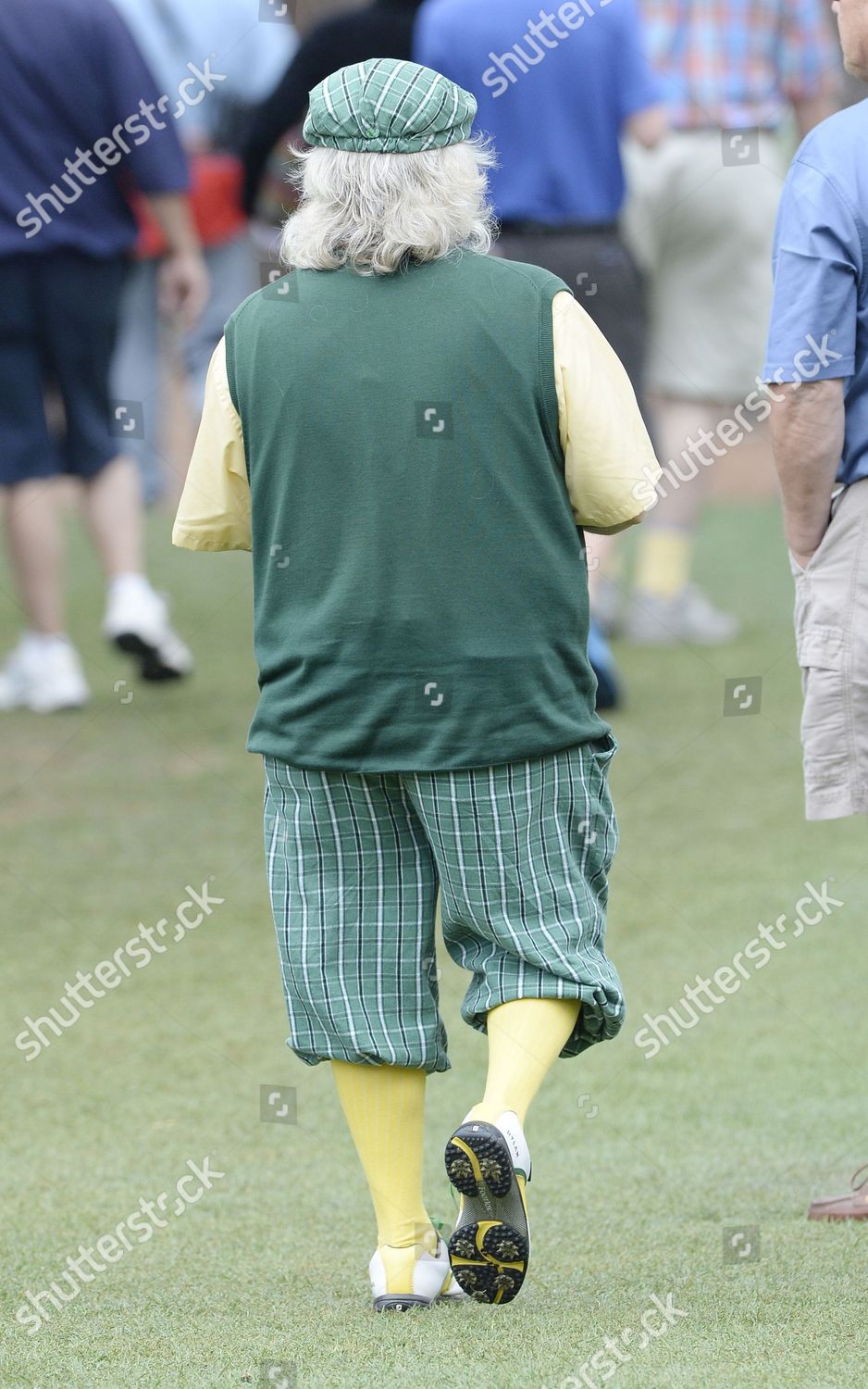 Patron Dressed Oldfashioned Golf Pants Walks Editorial Stock Photo