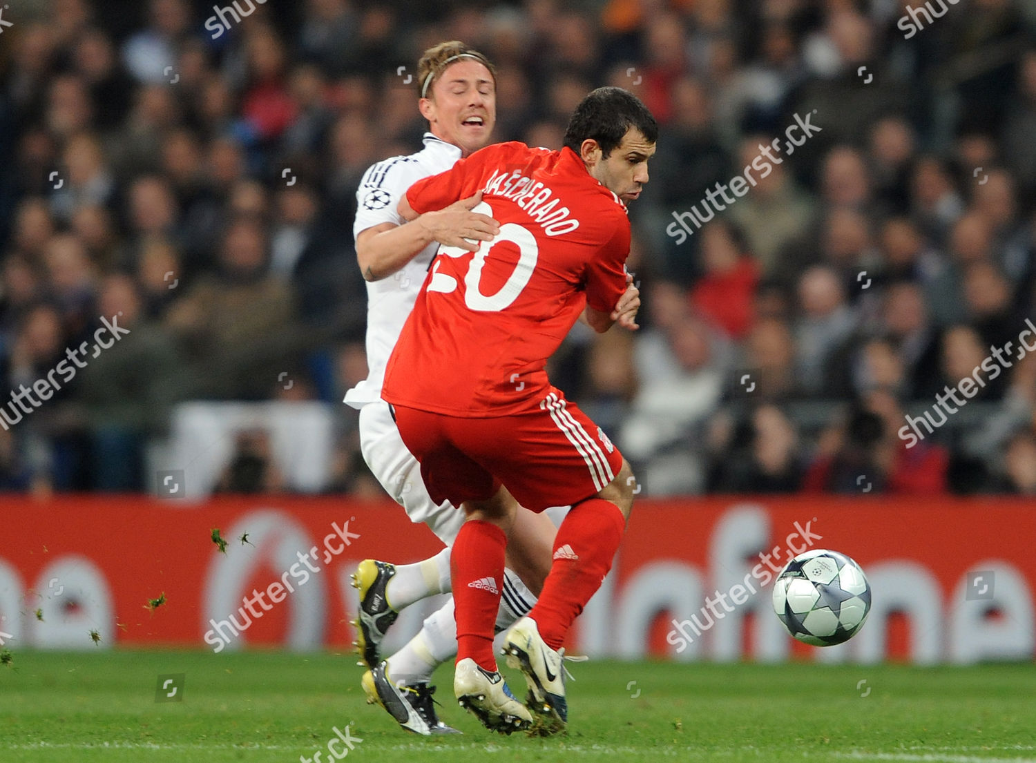 Javier Mascherano Liverpool Guti Real Madrid Spain Editorial Stock Photo Stock Image Shutterstock