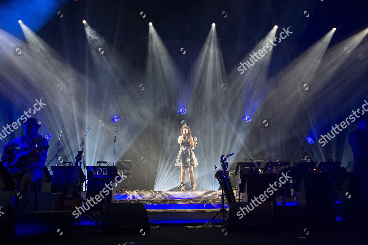 Montreux Jazz Festival 2015 >> French Singer Isabelle Geffroy Alias Zaz Performs Editorial Stock Montreux Jazz Festival 2015 >> French Singer Isabelle Geffroy Alias Zaz Performs Editorial Stock