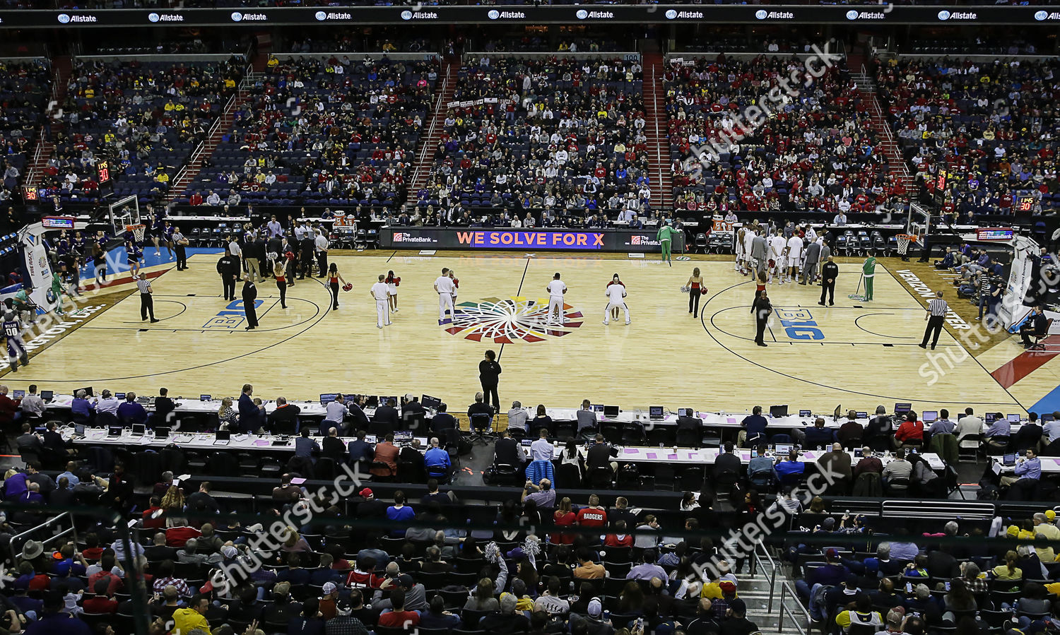 Big 10 Mens Basketball Tournament Game Editorial Stock Photo Stock