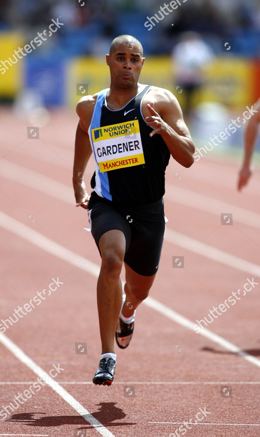 Jason Gardener Runs Mens 100m Heats Editorial Stock Photo Stock Image
