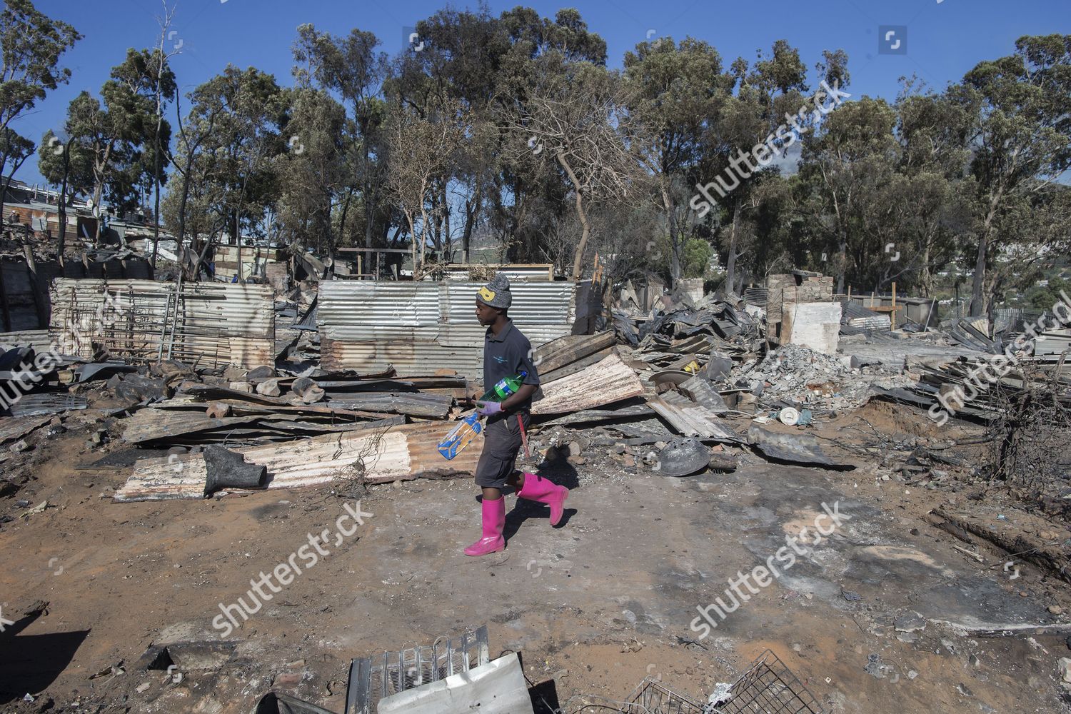 South African Man Walks Through Mandela Park Editorial Stock Photo Stock Image Shutterstock