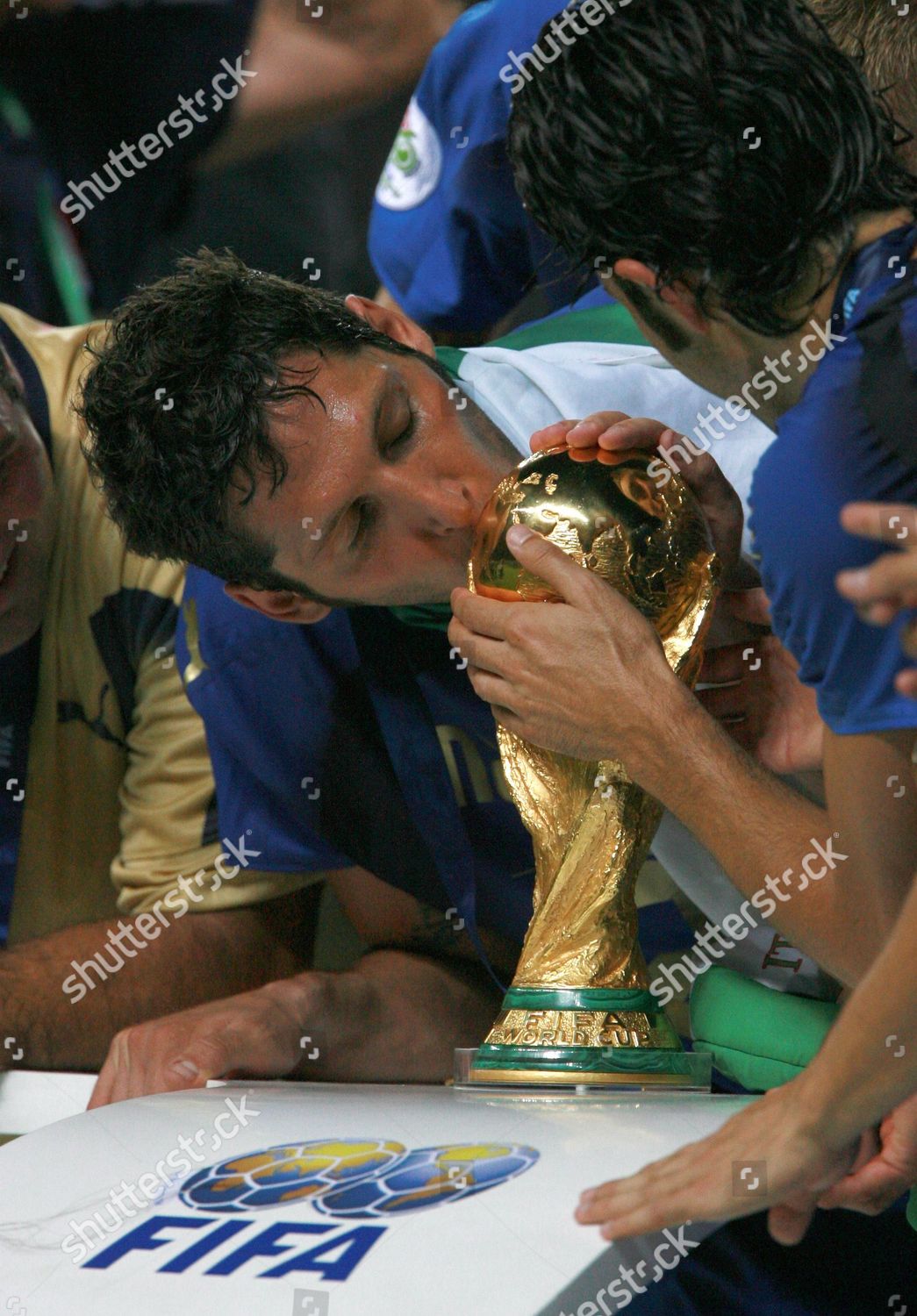 Marco Materazzi Italy Kisses World Cup Editorial Stock Photo - Stock ...