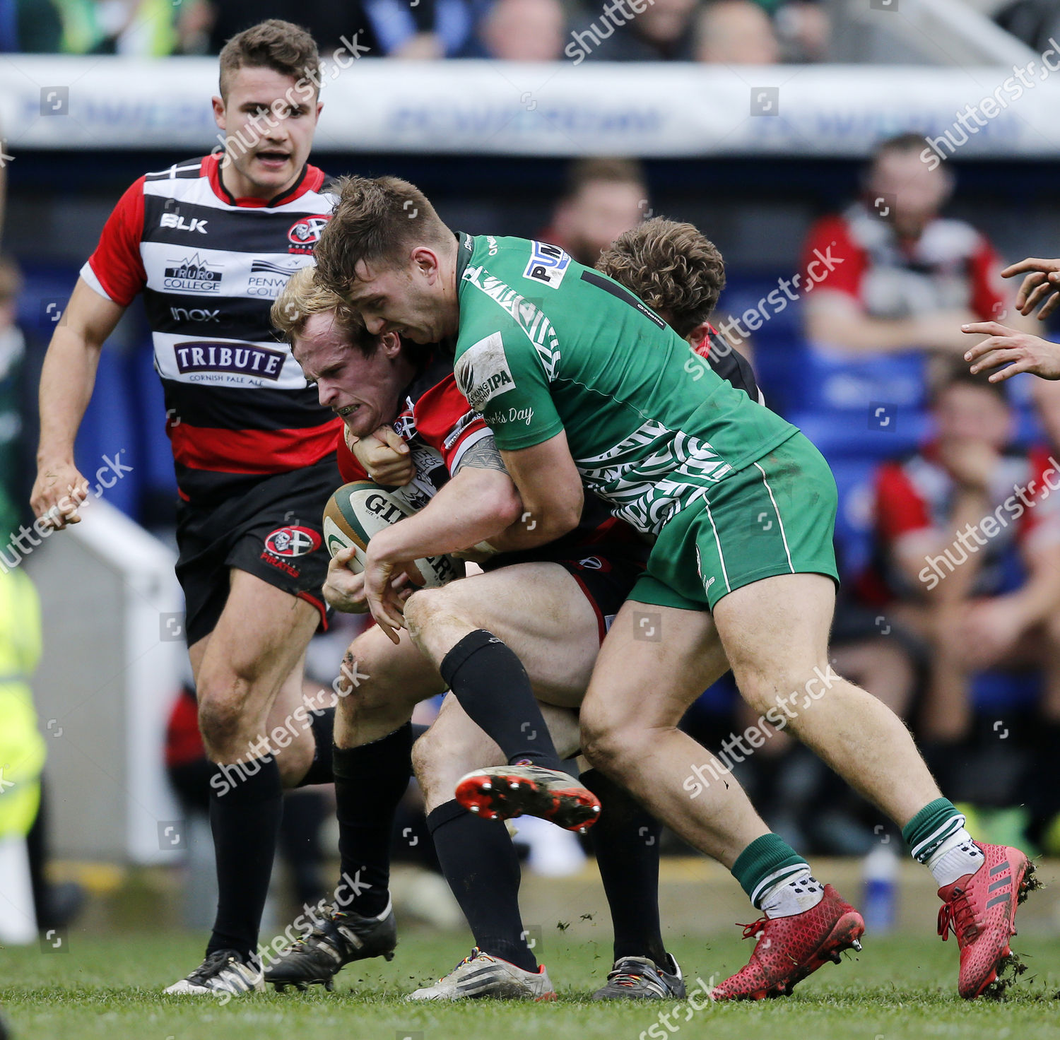 Jack Arnott Cornish Pirates Tackled By Editorial Stock Photo - Stock ...