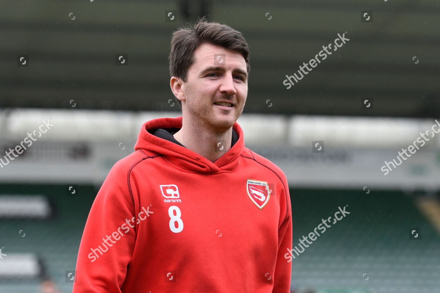 Peter Murphy 8 Morecambe On Pitch Editorial Stock Photo - Stock Image 