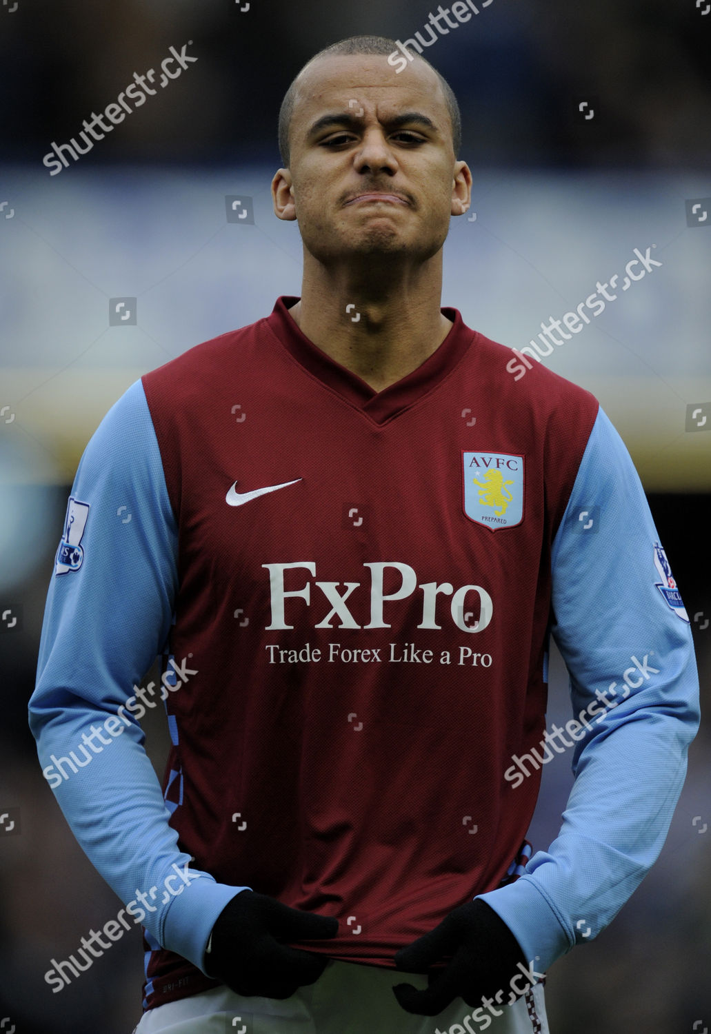 Gabriel Agbonlahor Aston Villa Makes Face Editorial Stock Photo - Stock ...