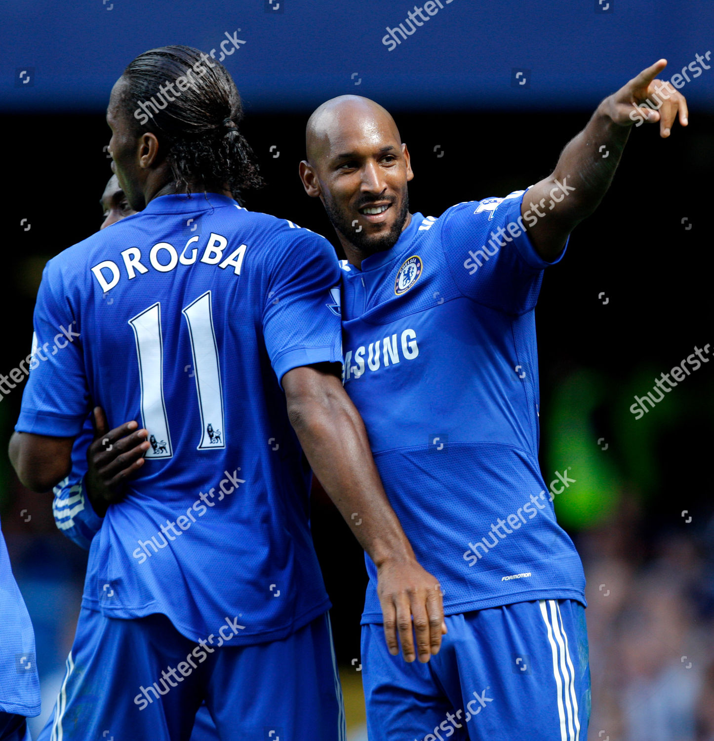 Nicolas Anelka Chelsea Celebrates His First Editorial Stock Photo