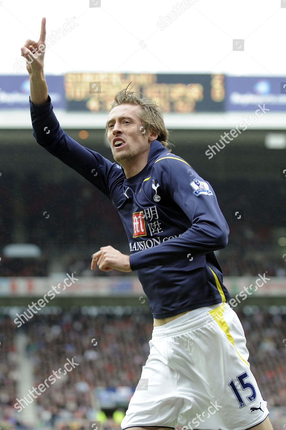 Peter Crouch Tottenham Hotspur Celebrates His Editorial Stock Photo ...