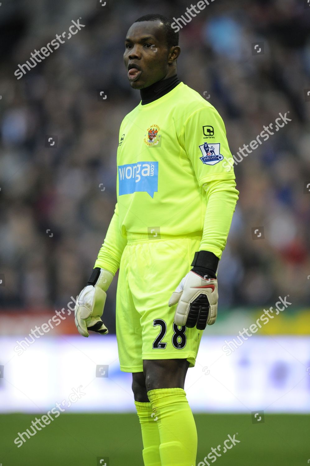 Blackpool Goalkeeper Richard Kingson United Kingdom Editorial Stock ...