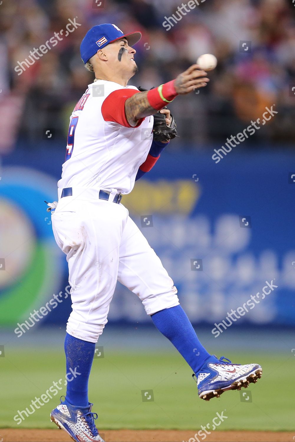 Puerto Rico Infielder Javier Baez 9 Editorial Stock Photo - Stock