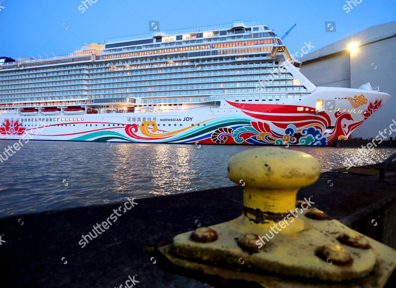 Cruise Ship Norwegian Joy Awaits Transfer On Editorial Stock Photo Stock Image Shutterstock